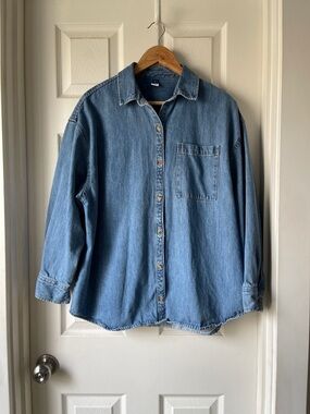 Old Navy Classic Oversized Denim Button Down